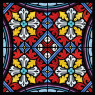 Бордюр стеклянный мульти 50х50 (Glass muiti border) 03