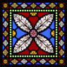 Бордюр стеклянный мульти 50х50 (Glass muiti border) 04