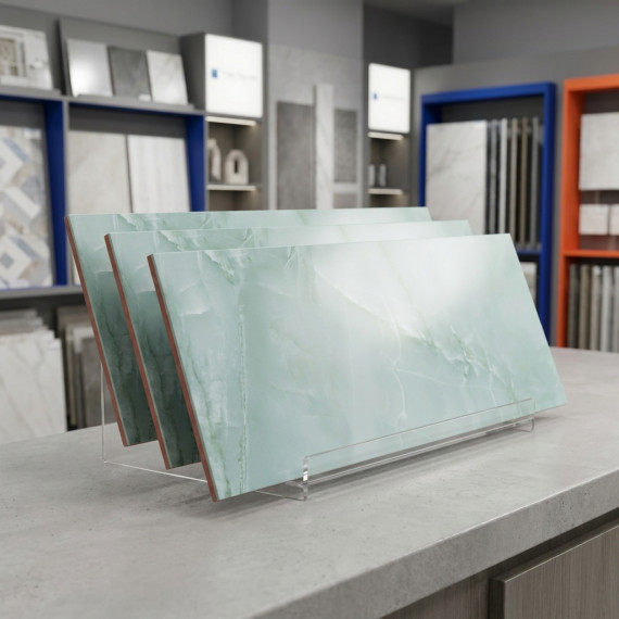 Стазия бирюзовый глянцевая ОП 02 30х90 см керамическая плитка Gracia ceramica Stazia turquoise 02 - 5шт 1.35м2