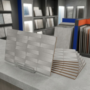 Индастри серый ОП 03 30х50 см керамическая плитка рельефная Gracia ceramica Industry grey 03 - 8шт 1.2м2