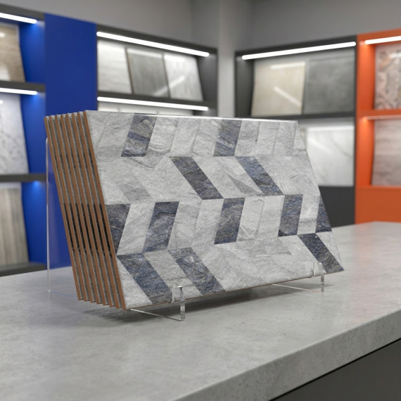 Стрим с рисунком ОП 03 25х40 см керамическая плитка рельефная Gracia ceramica низ 03 - 14шт 1.4м2